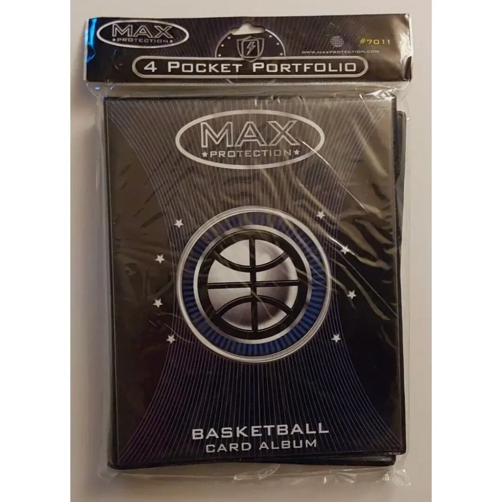 Max Protection Basketball Card Album‎ 4 Pocket Portfolio Card Protection Binder