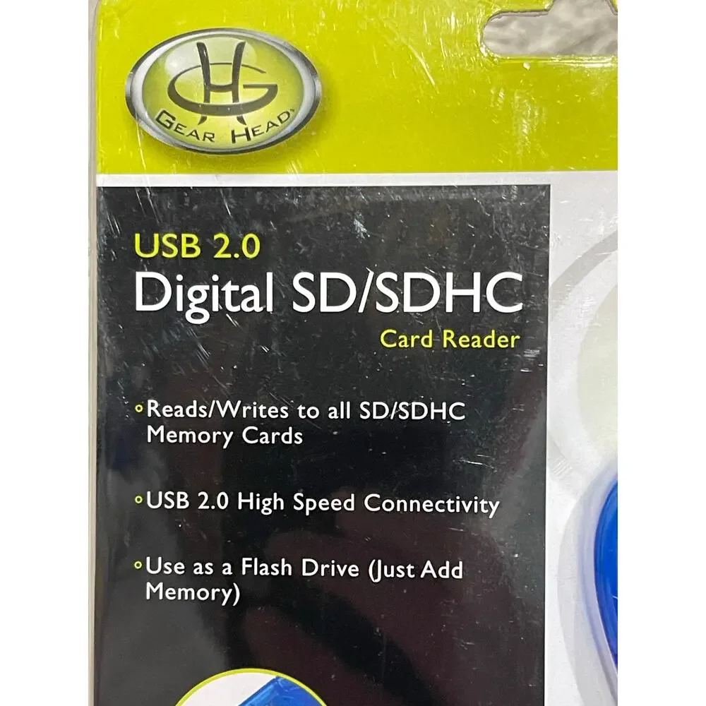 Gear Head Digital Card Reader one USB 2.0 SD/SDHC
