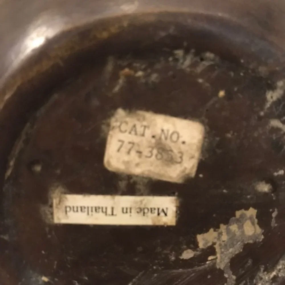 Thailand Bronze Gold Vase 8