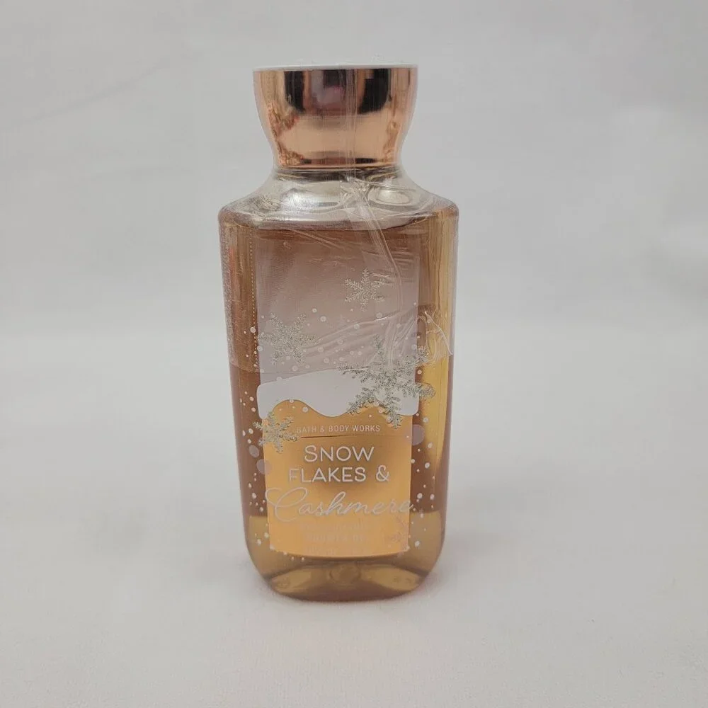 BATH & BODY WORKS Snow Flakes & Cashmere Shower Gel 10 fl oz