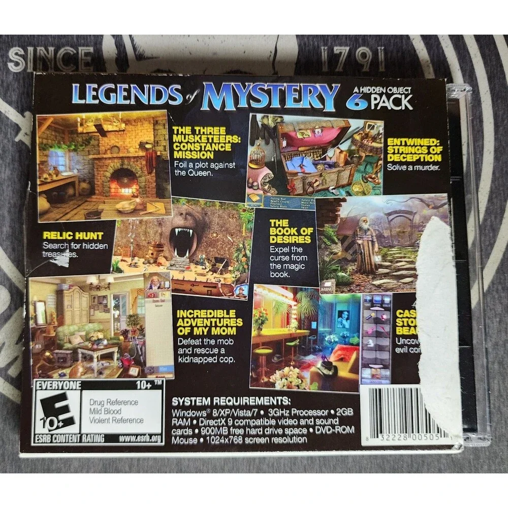 Legends Of Mystery PC DVD-ROM Game 6 Pack Hidden Object