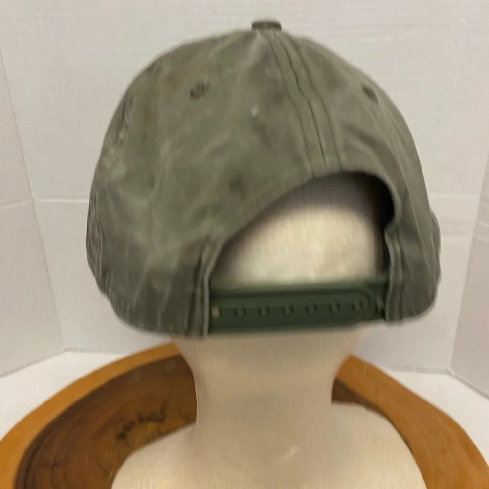 Retro BASS PRO Shops Olive Camo Green Canvas Cap