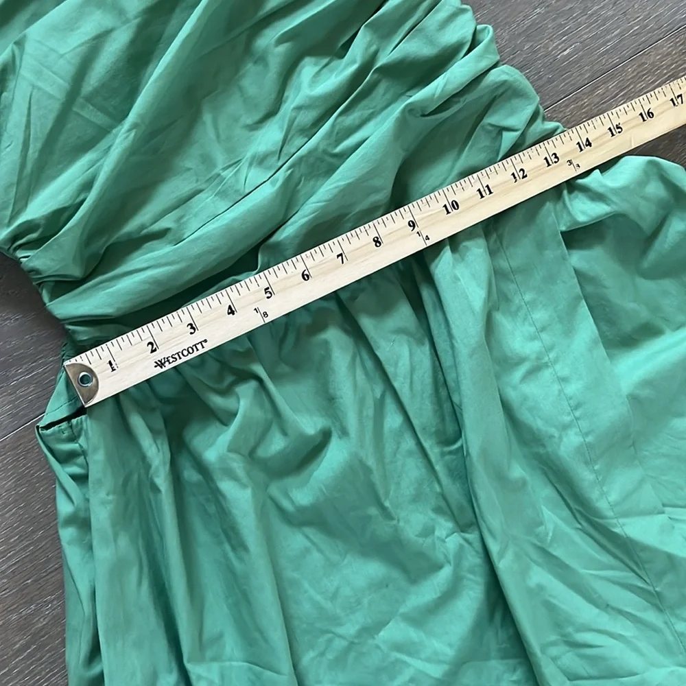 NWT Abercrombie & Fitch One-Shoulder Cutout Maxi Dress in Green size medium
