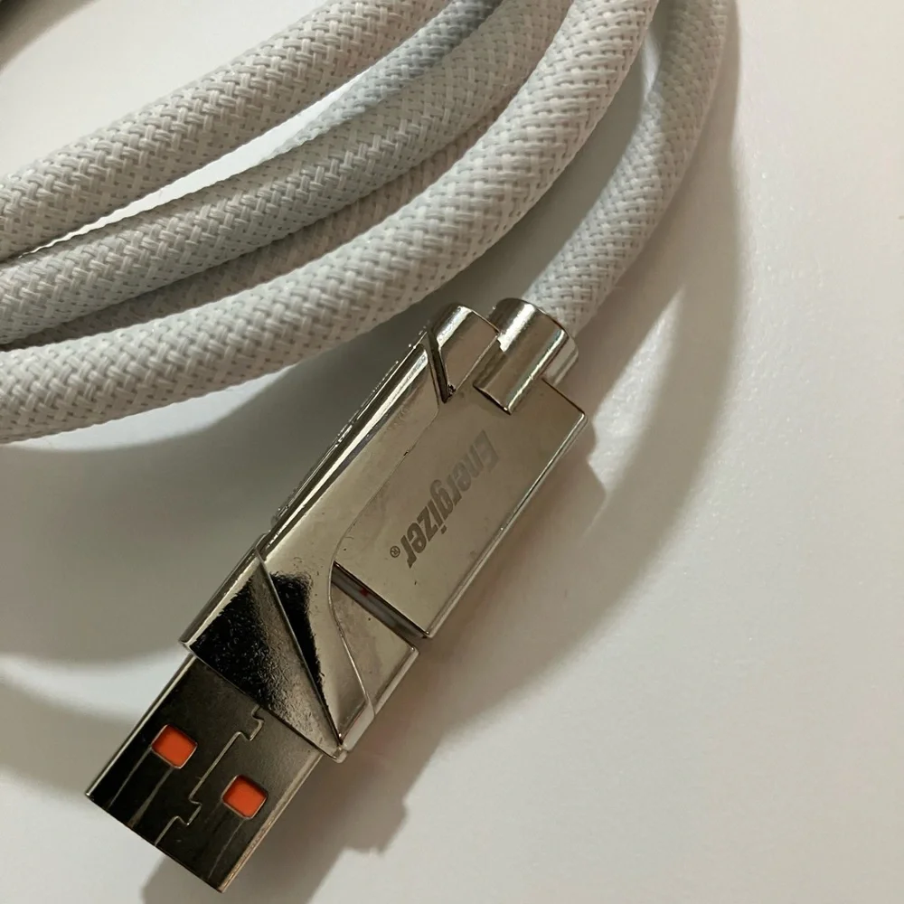 Energizer USB Cable with Silver Connector