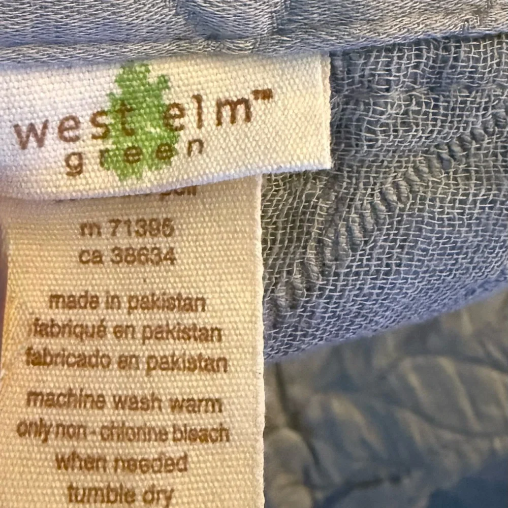 West Elm organic cotton