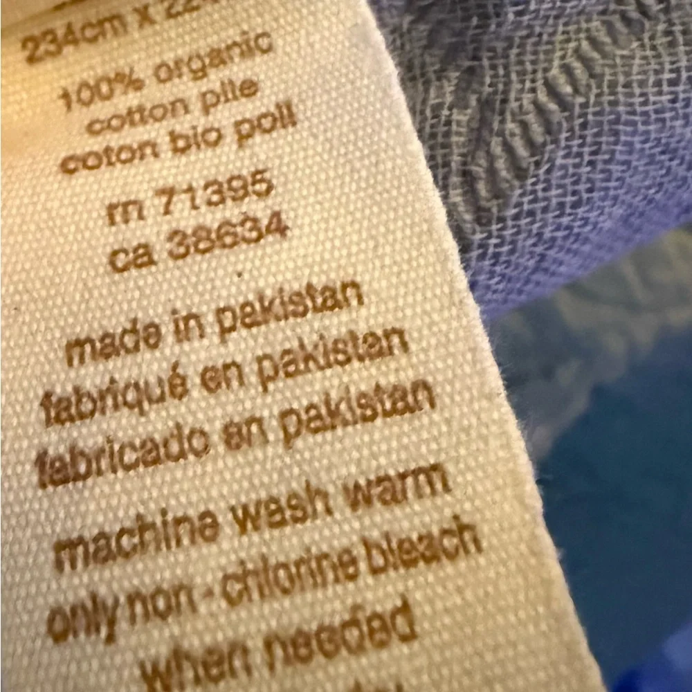 West Elm organic cotton