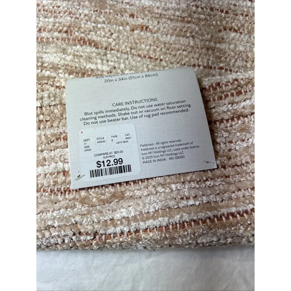 Fieldcrest handmade accent
