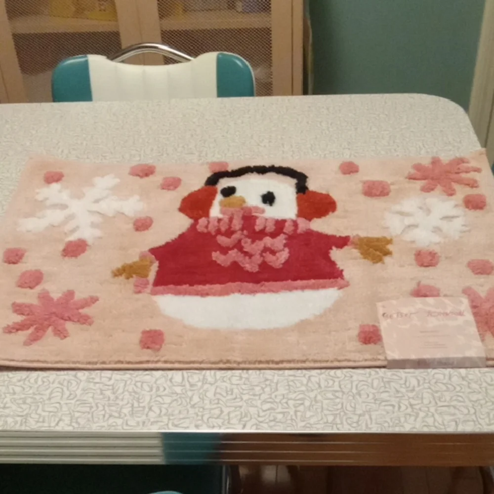 Betsey Johnson Snowman Bath Rug New