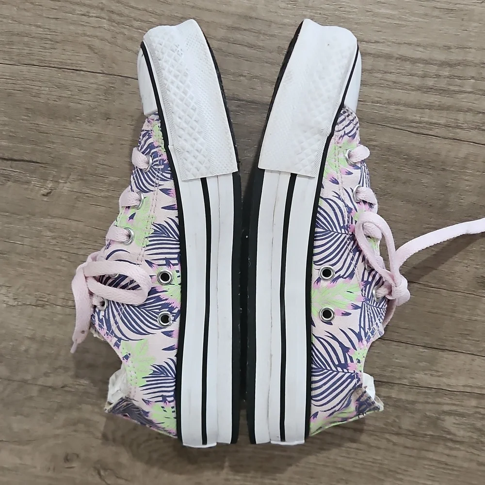 Converse Ctas Eva Lift OX Platform Low Sneakers Canvas Kid's size 3.5