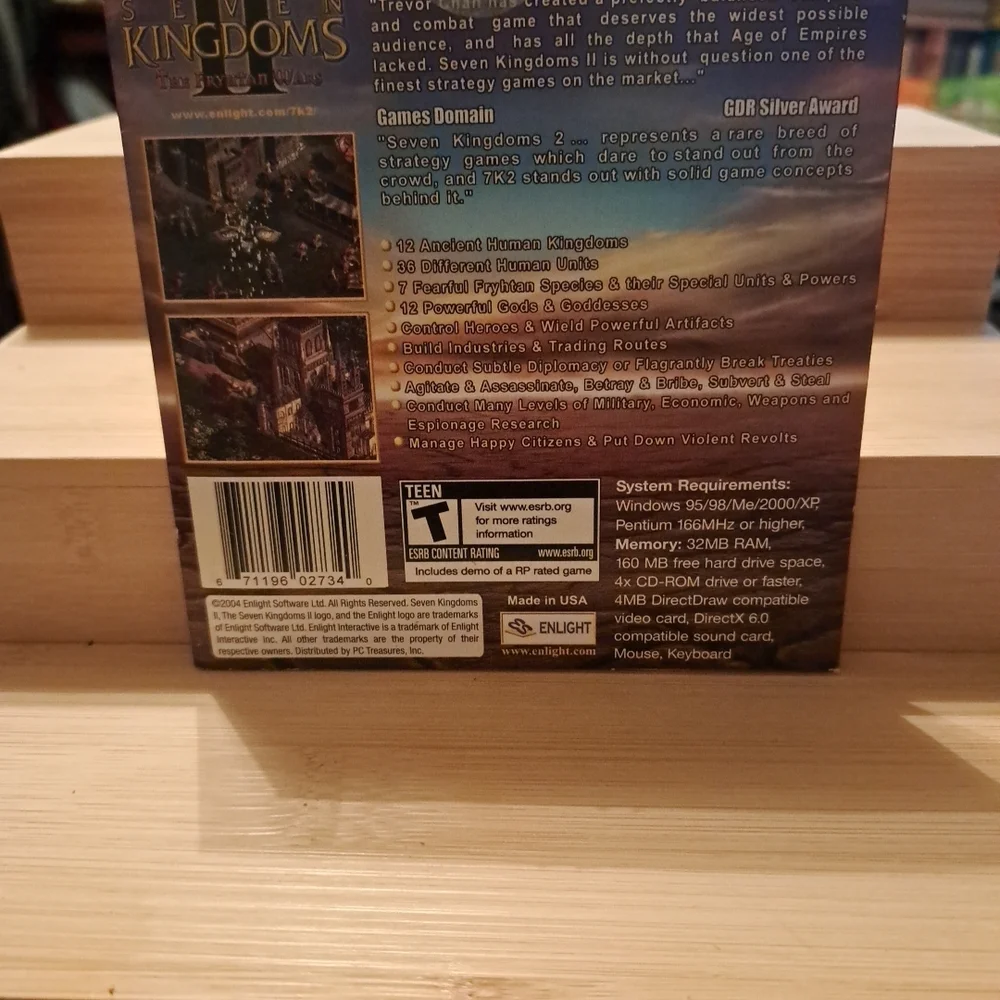 Seven Kingdoms II: The Fryhtan Wars PC Game Windows Microsoft 2000