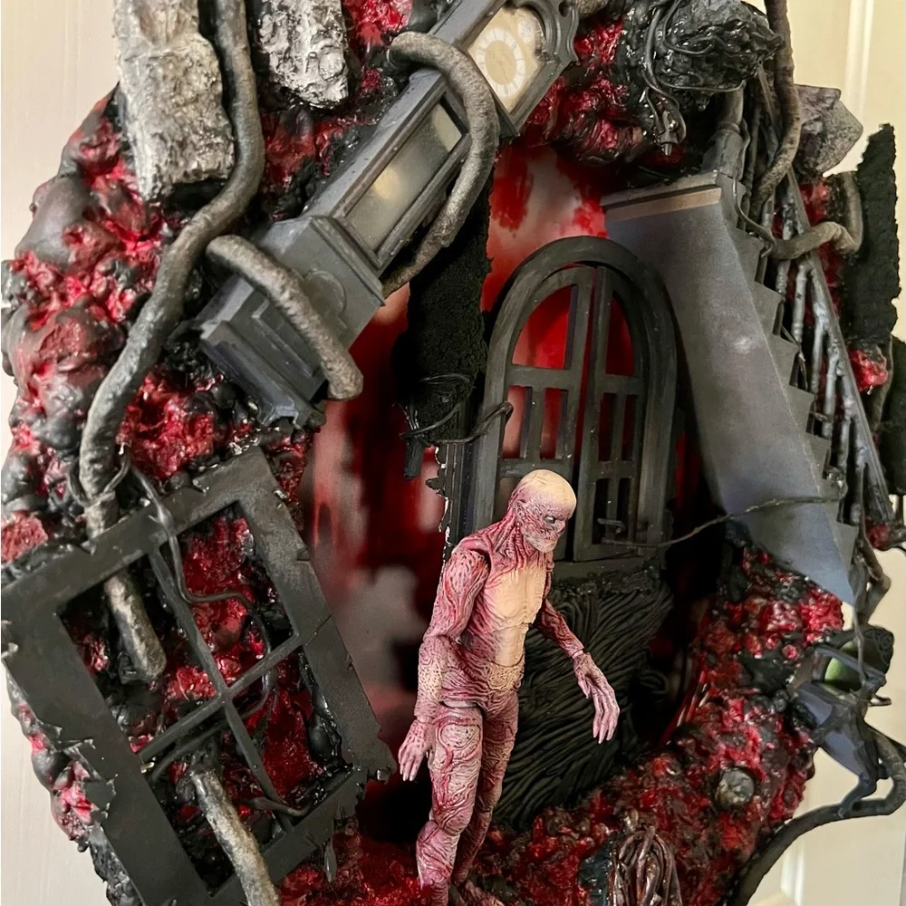 Halloween Diva Designs Stranger Things Horror Wreath