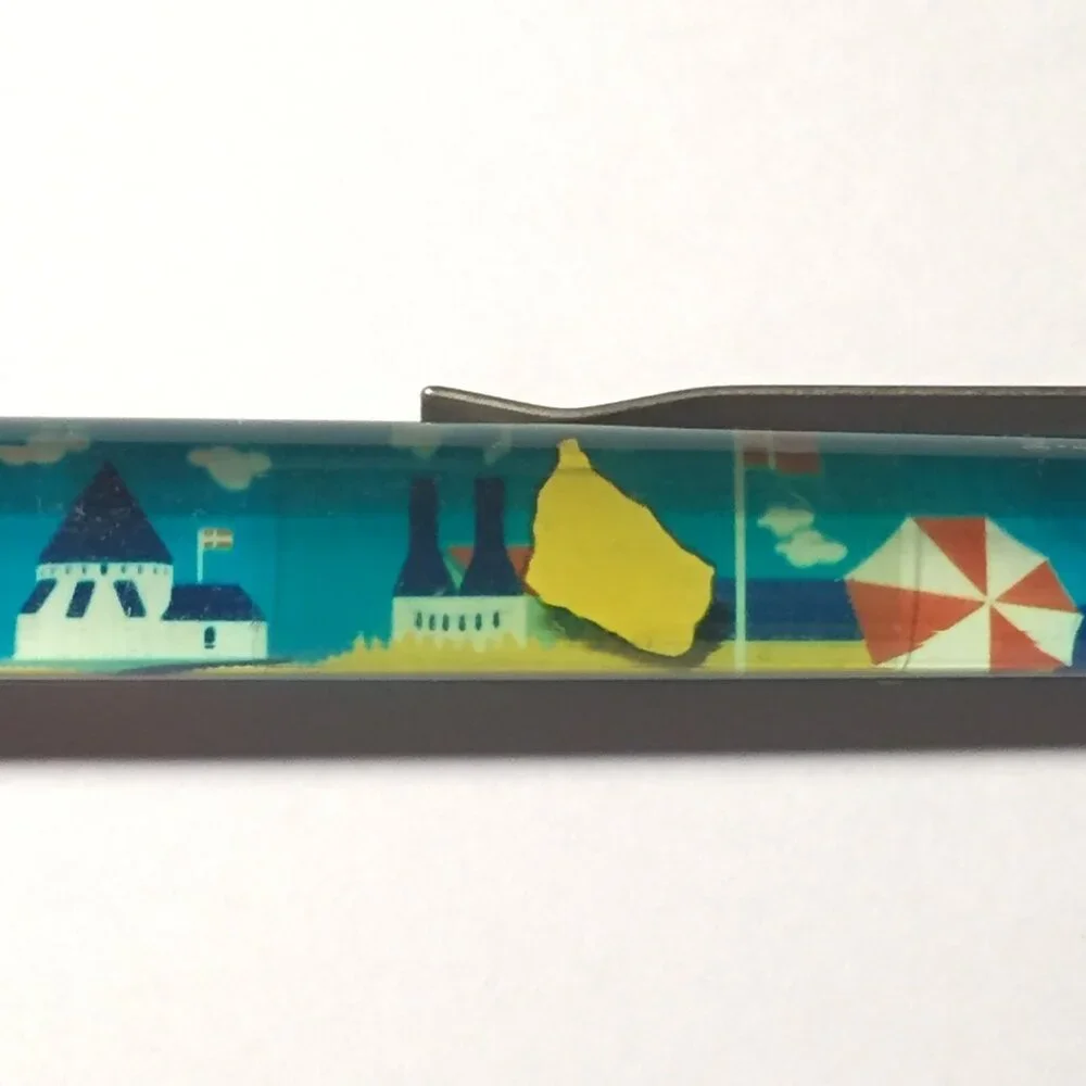 Bornholm Denmark Floaty Pen Souvenir Promo Vacation Holiday Beach Island Vintage