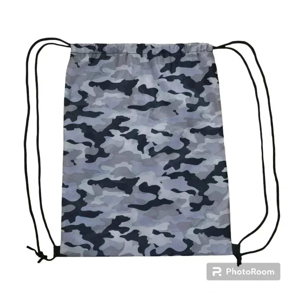 NWOT Damn Man Camo Drawstring Bag / Backpack