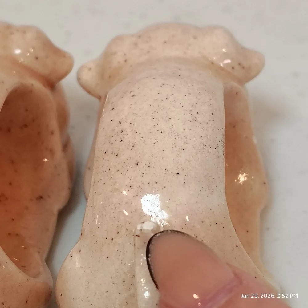 Napkin Holders Pig Piggies Pink Ceramic Farmhouse Barnyard Animals SET OF 2