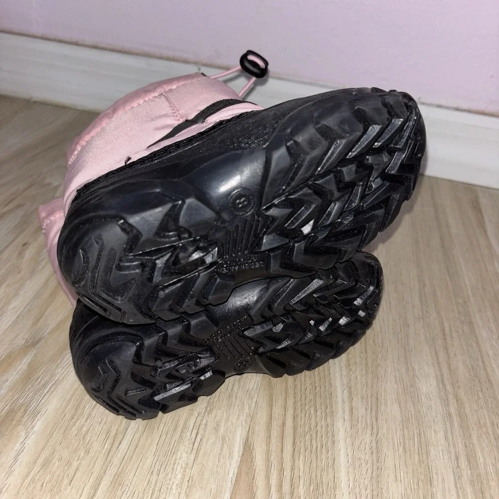 Kamik Kids Pink Waterproof Winter Snow Boots Insulated Size 8