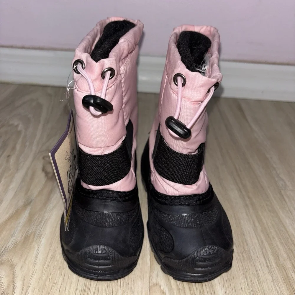 Kamik Kids Pink Waterproof Winter Snow Boots Insulated Size 8