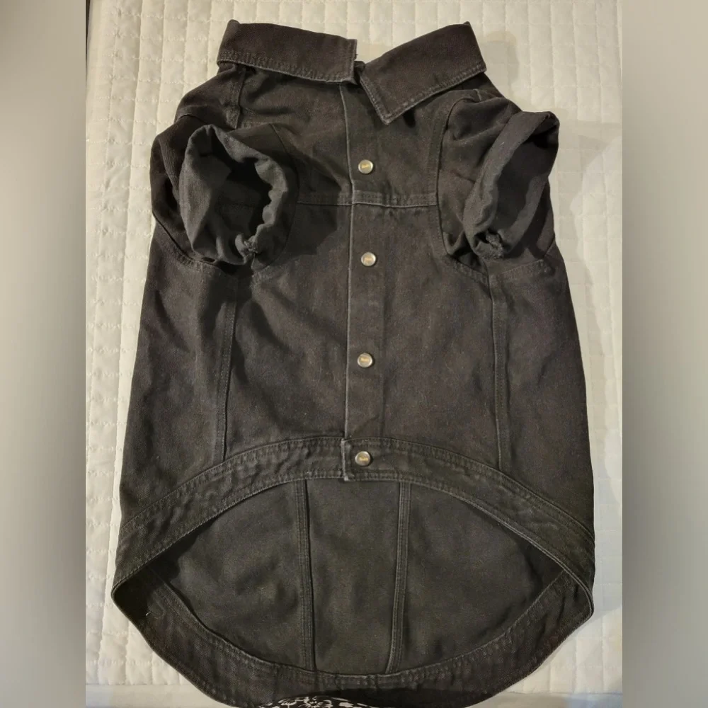 Reddy Dog Pet 3XL Black Jean Jacket Biker Western Grunge Indie Streetwear Cute