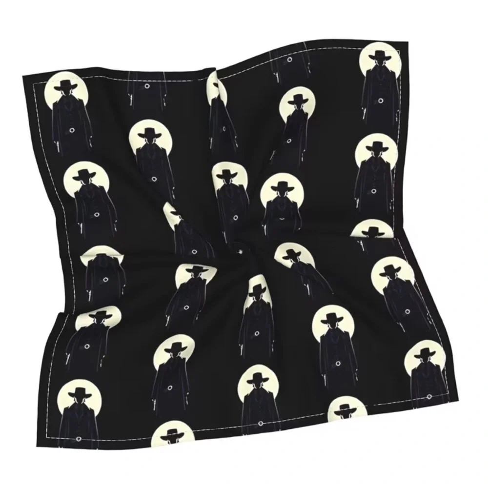 “OUTLAW”🌙 Western Outlaw Pattern Square Bandana Scarf