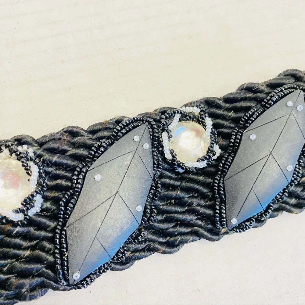 Vintage wood beaded
