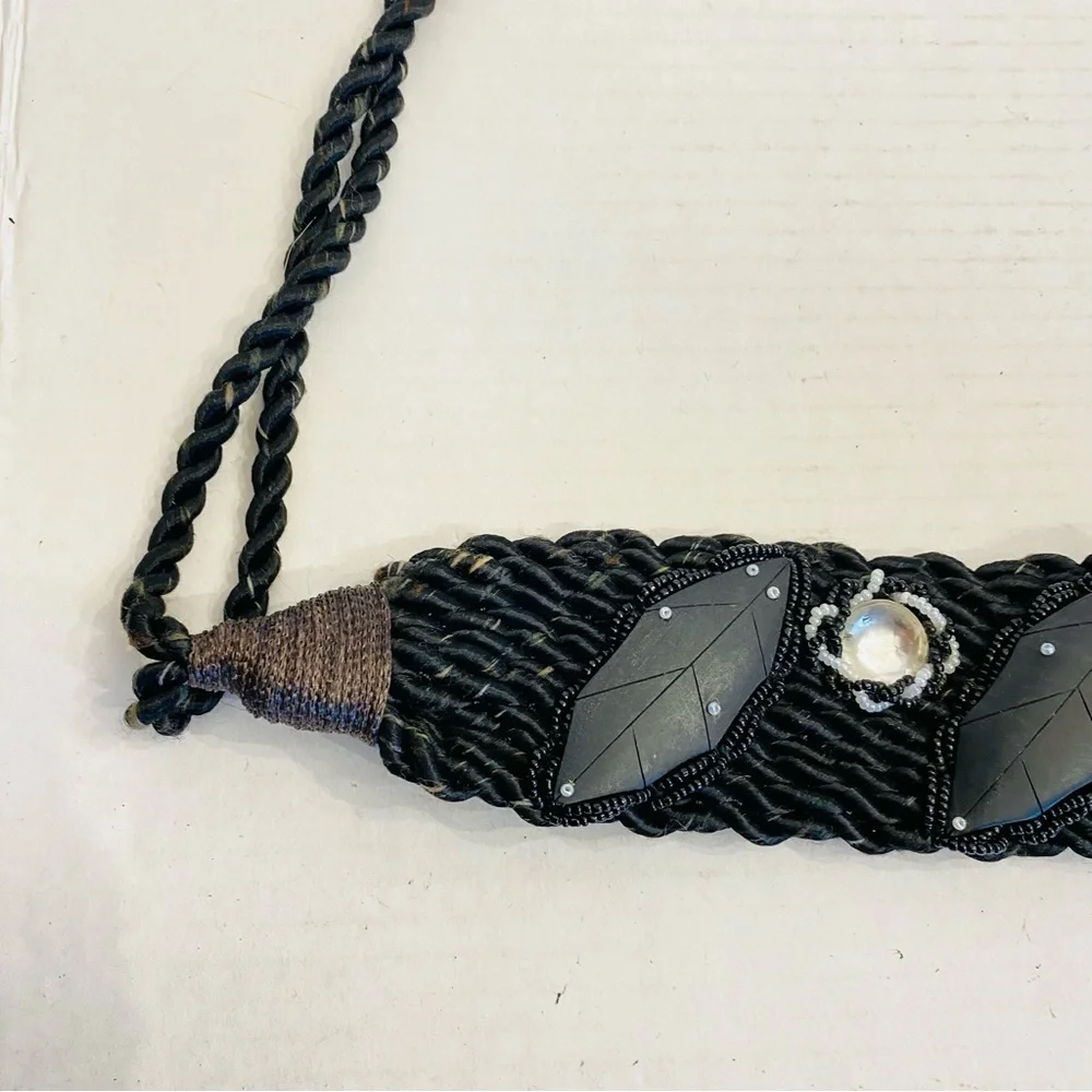 Vintage wood beaded