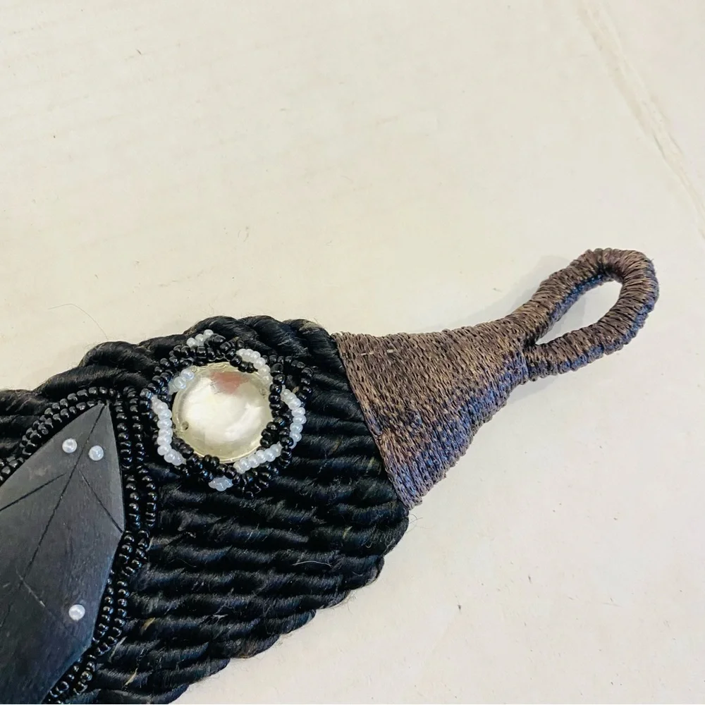 Vintage wood beaded