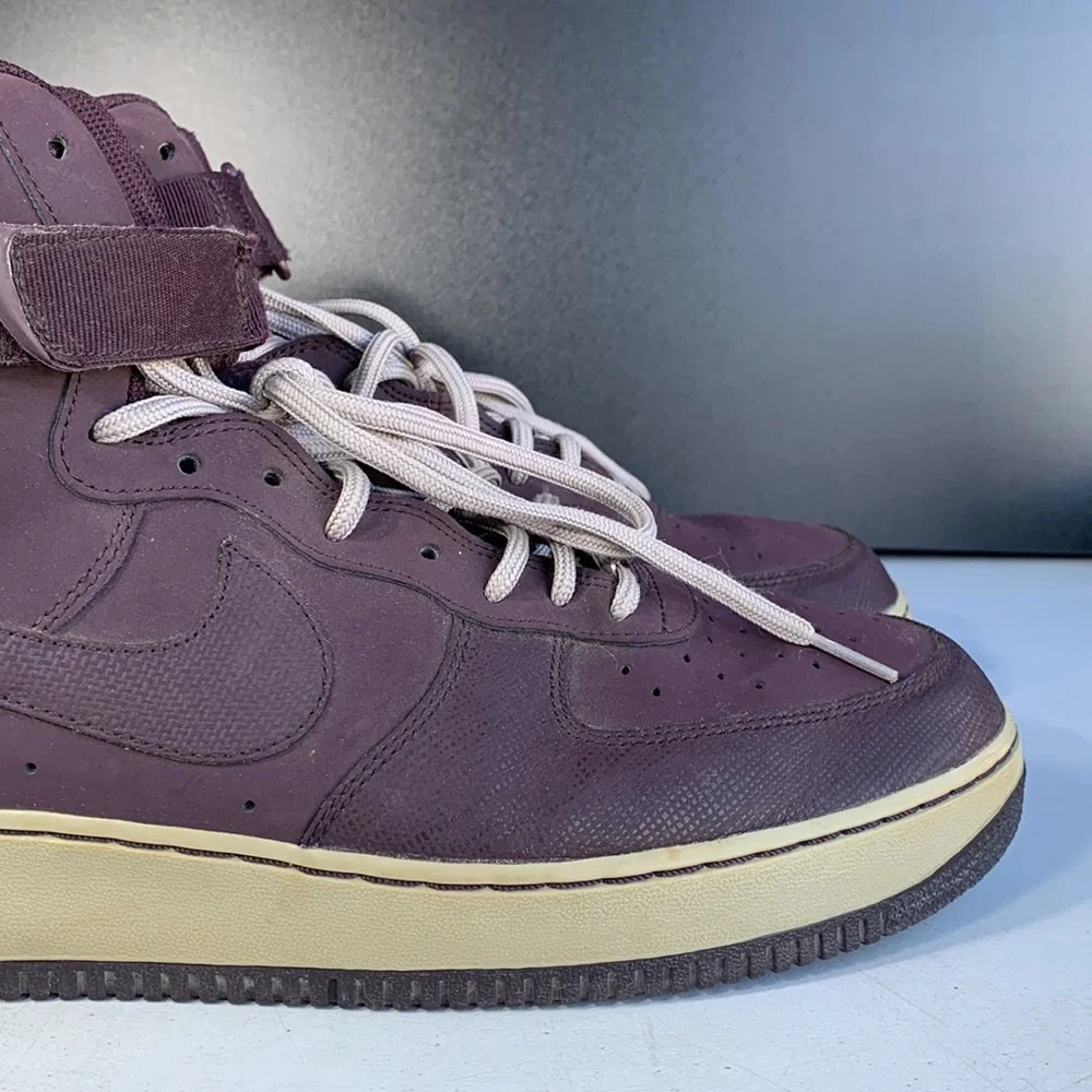 Nike Air Force 1 High ’07 Men’s Size 12 Port‎ Wine Suede Basketball Sneakers
