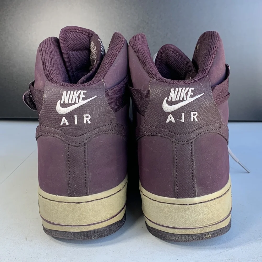 Nike Air Force 1 High ’07 Men’s Size 12 Port‎ Wine Suede Basketball Sneakers