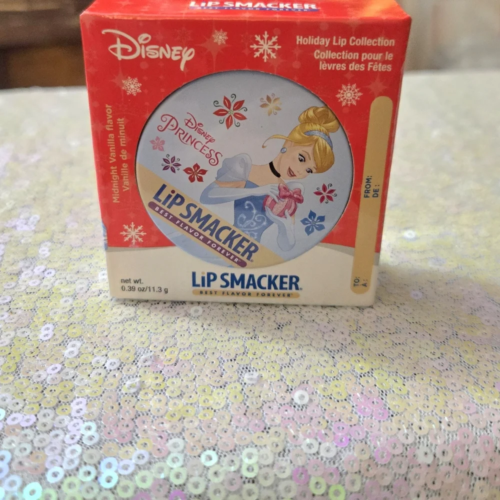 💥5/$10💥Disney Cinderella Lipsmackers holiday tin gloss
