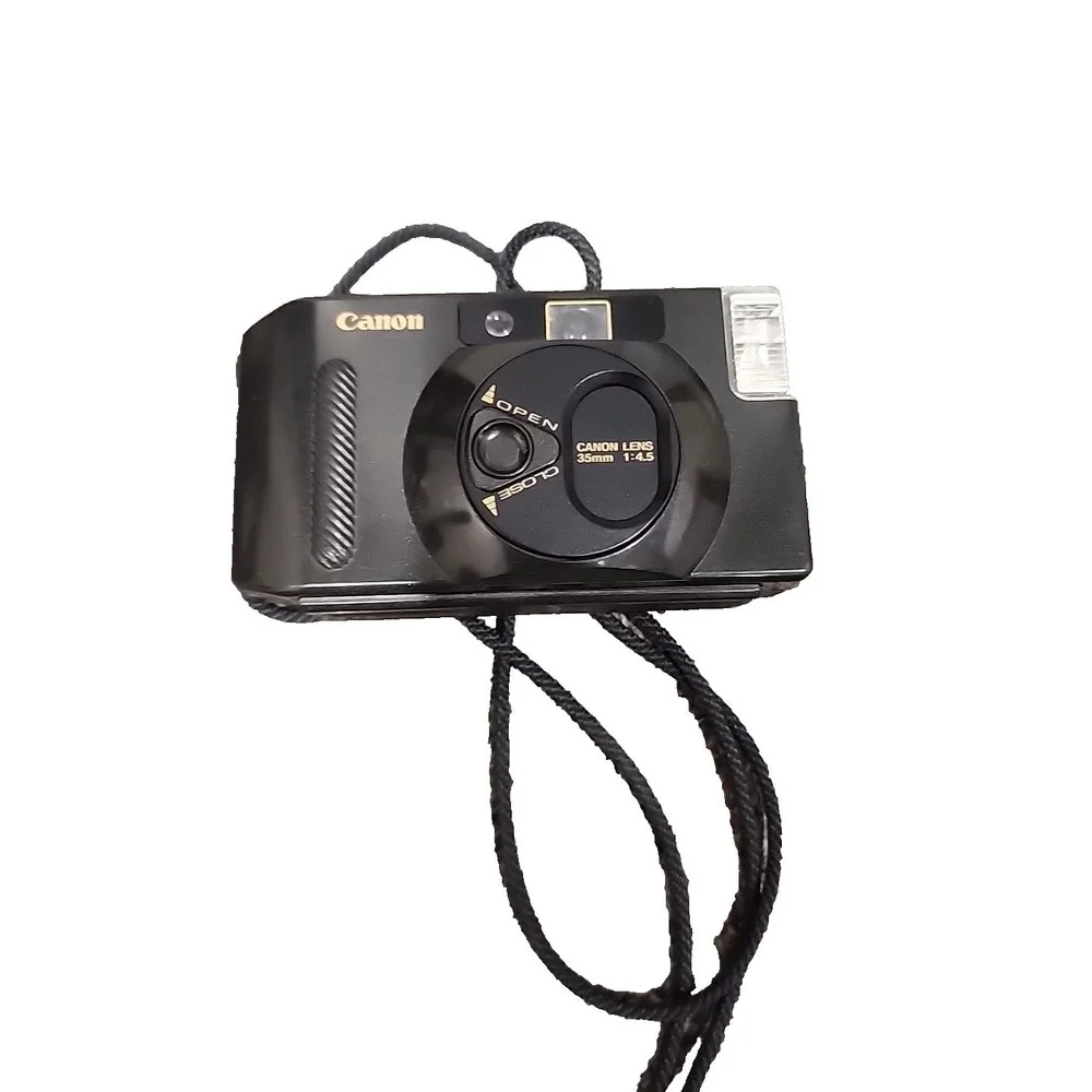 Canon Snappy S 35mm Film Camera Point and Shoot Vintage Working Light‎ Comes ON