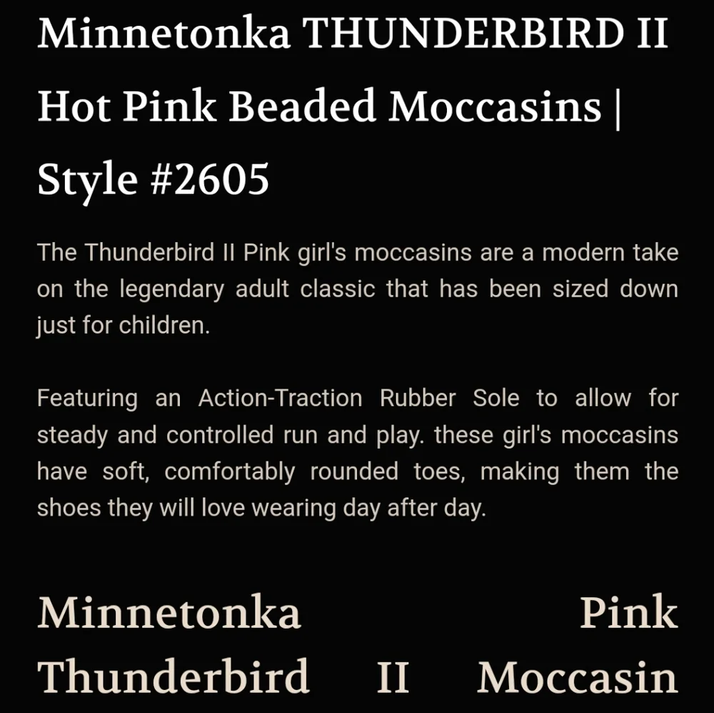 Minnetonka thunderbird girl