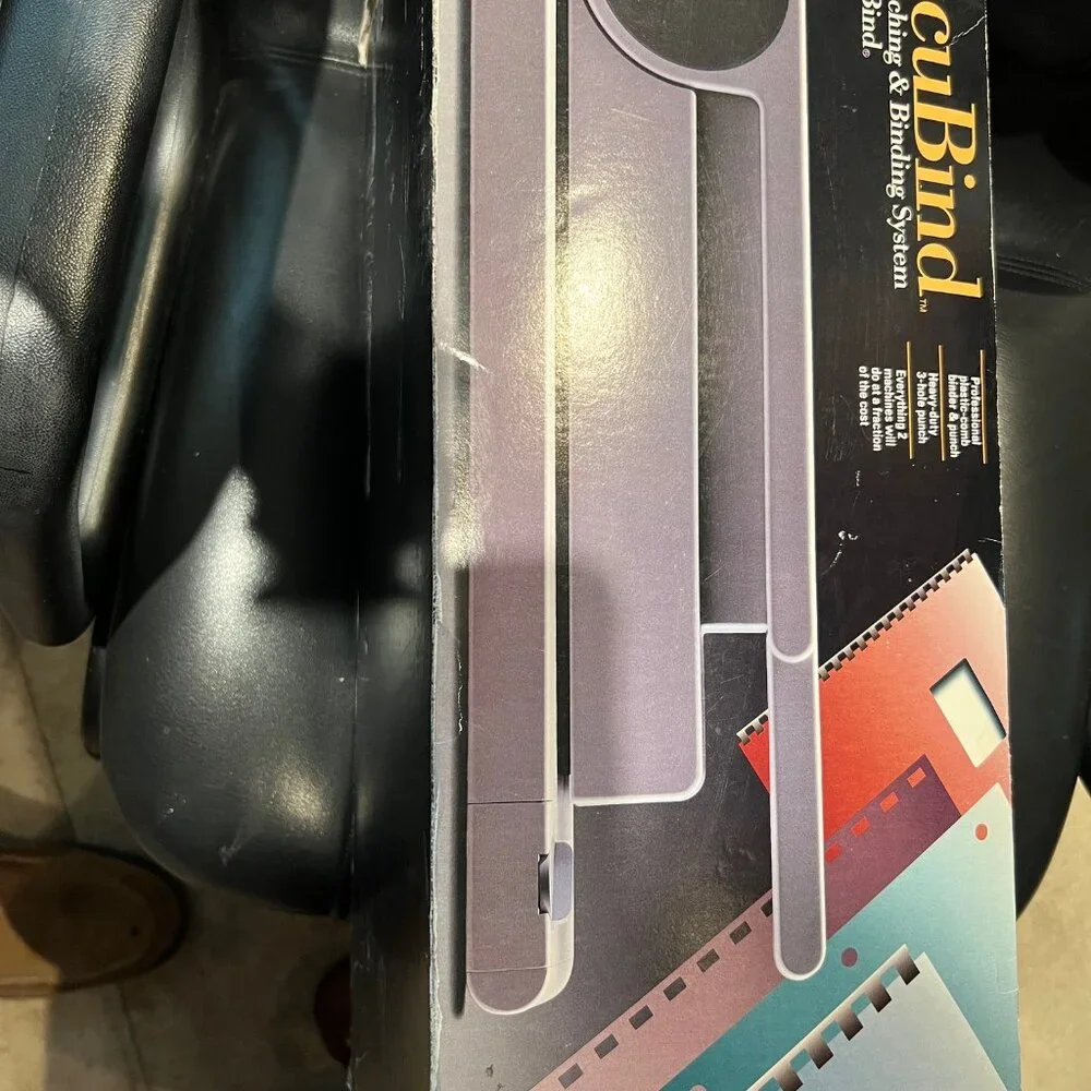 DOCUBIND-3 IN 1 PUNCHING VELO -USAGRAY , NEW ONLY 1 TIME