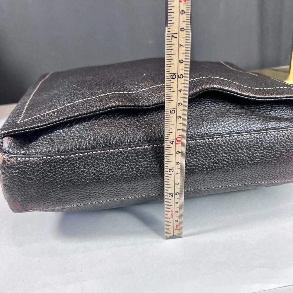 Levenger leather messenger