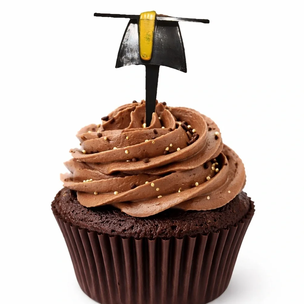 Graduation Cap CupCake Pick Topper set of 68