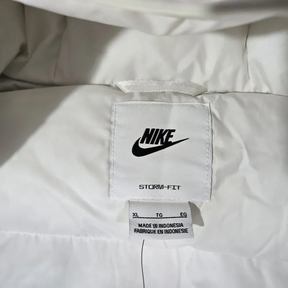Nike Bold School Primaloft Storm Fit Puffer Jacket White Mens XL FZ2288-133