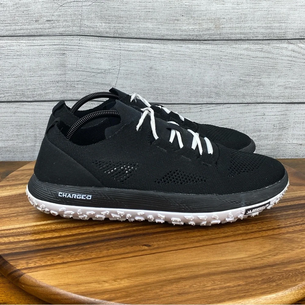 Under Armour Fat Tire Speedform Charged Black White Shoes Men’s Sneaker Size 11