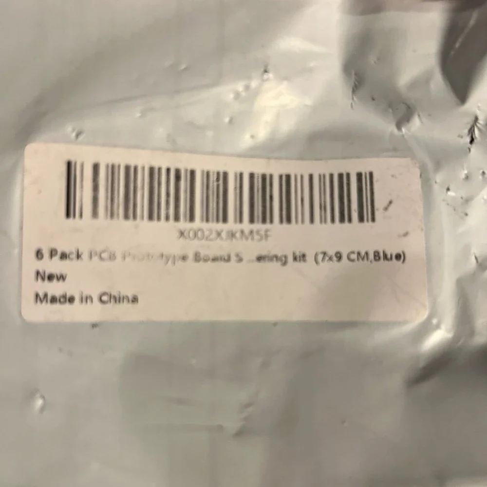 Unbranded PCB Prototype Board 6 Pack 7x9cm Blue New Soldering Arduino Kit DIY