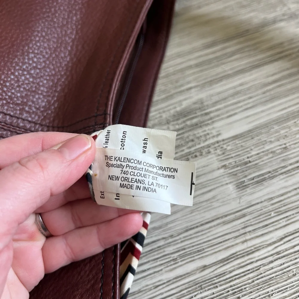 Hadaki Brown Leather Hobo Bag