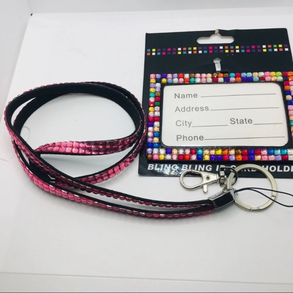 Bling lanyard id