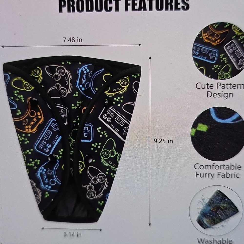 Zebra Wild Kids Car Seat / Seat Belt Pad