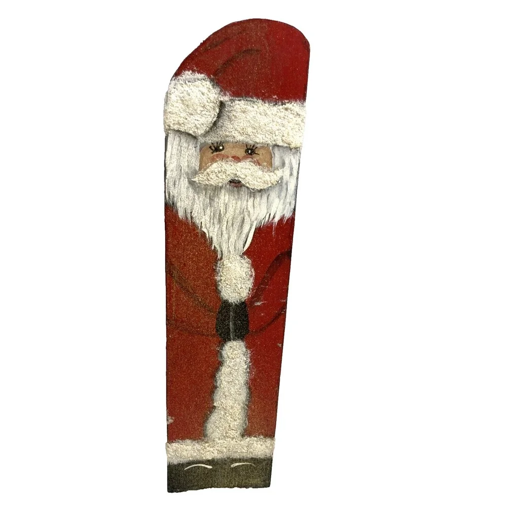 Handmade Painted‎ Wooden Santa Shelf Leaner Decor Primitive Country Folk Art 10