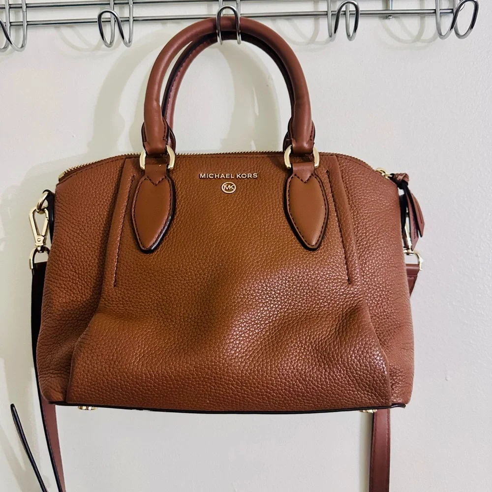 Michael Kors Tan Leather Satchel
