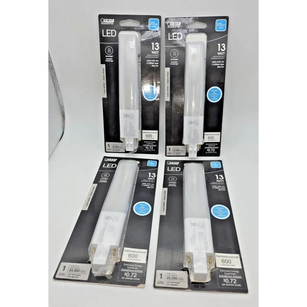 Feit Electric 13-Watt Equivalent PL Horizontal CFLNI Bi-Pin Plug-in GX23 B (4PK)