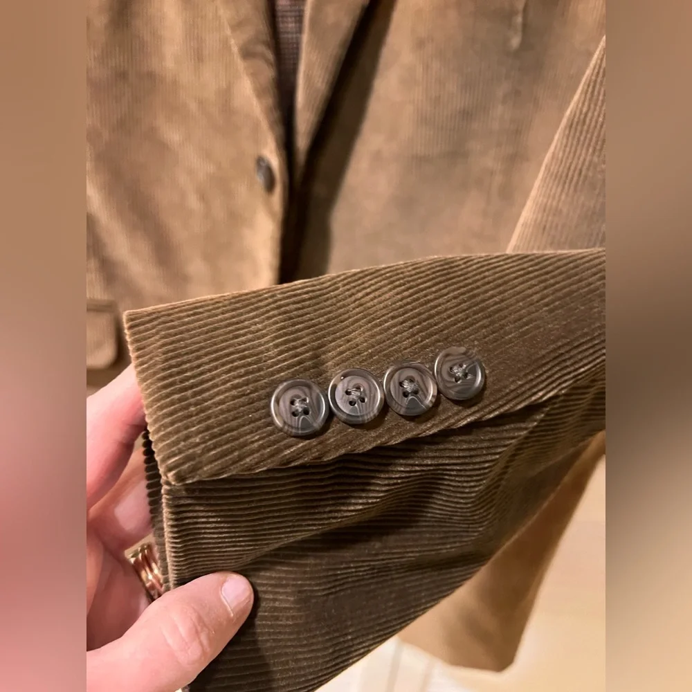 Vintage Saddlebred Corduroy Brown Blazer 42L NWOT