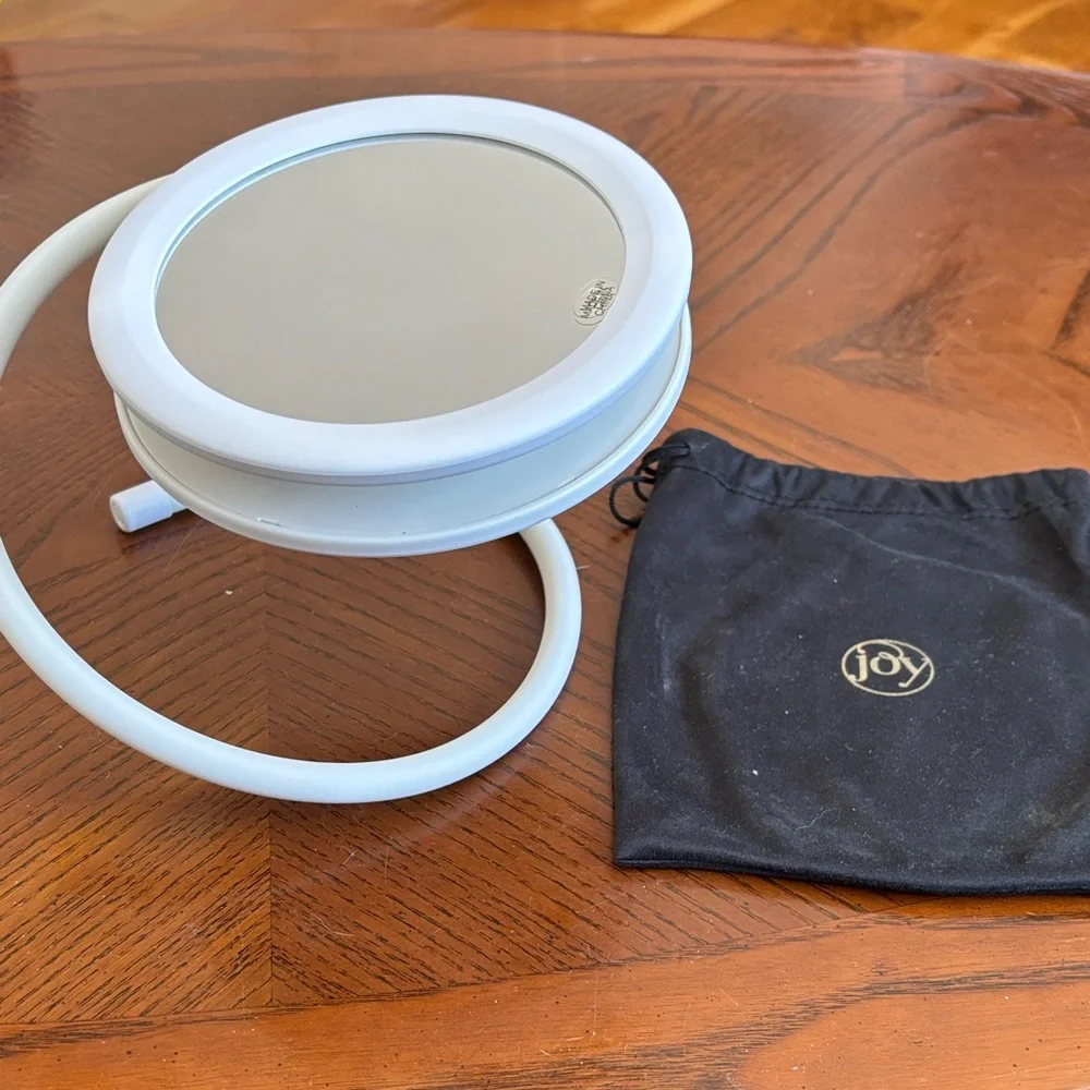 Joy Mangano Handy Hook White Vanity Mirror