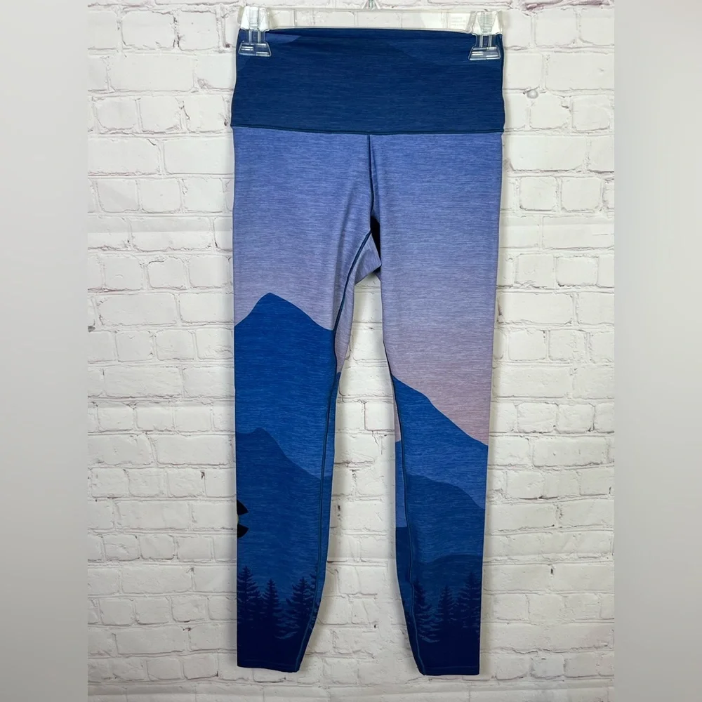 Colorado Threads Mountain Sunset Native Yoga Leggings