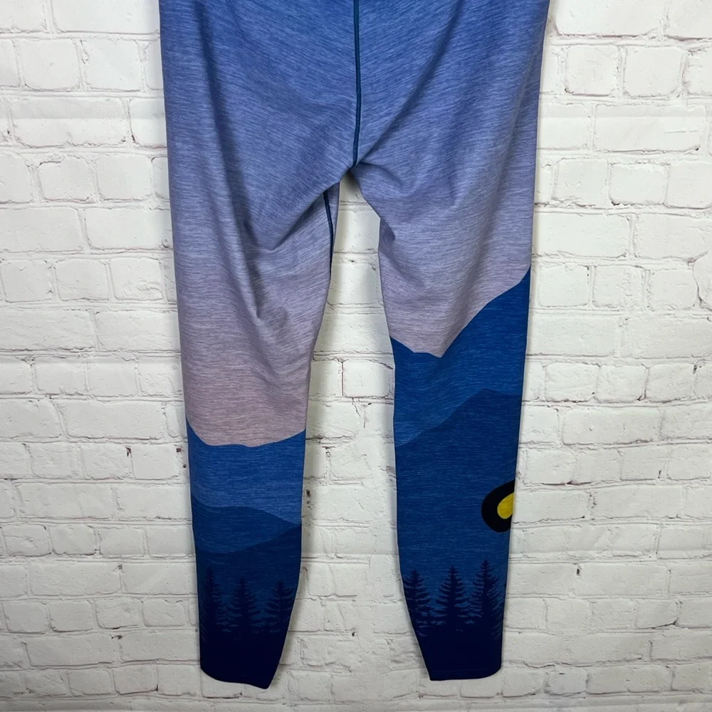 Colorado Threads Mountain Sunset Native Yoga Leggings