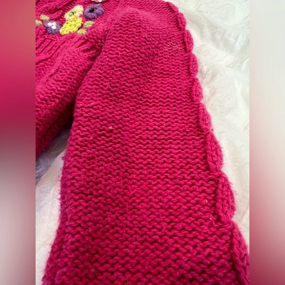 The Children's Place Pink Floral Stitched Cardigan Size 18 months GUC