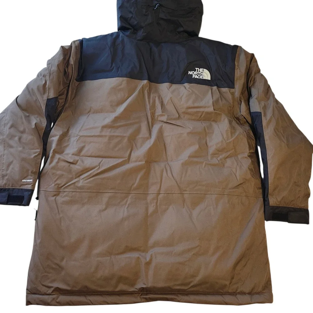 NWT The North Face Bedford Down Parka Coat Smokey Brown Black Men's size XXL