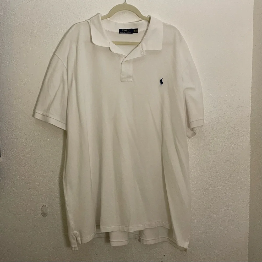 Polo by Ralph Lauren Men's White Polo Shirt 3XB