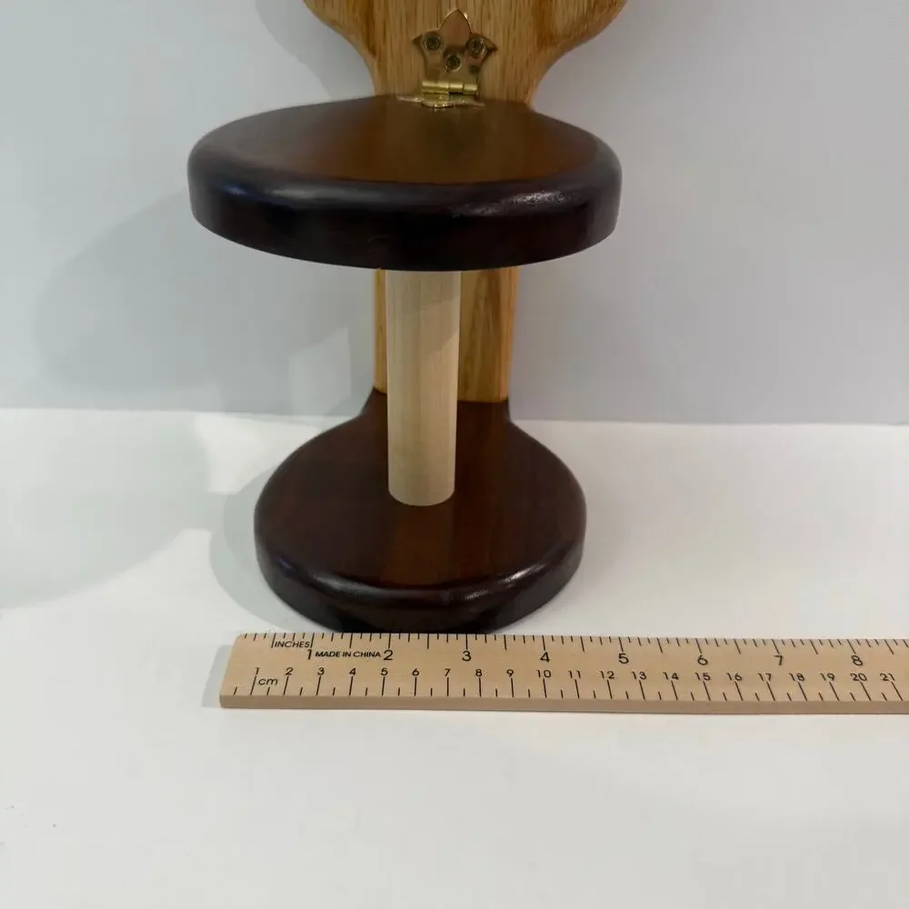 Handmade wooden toilet